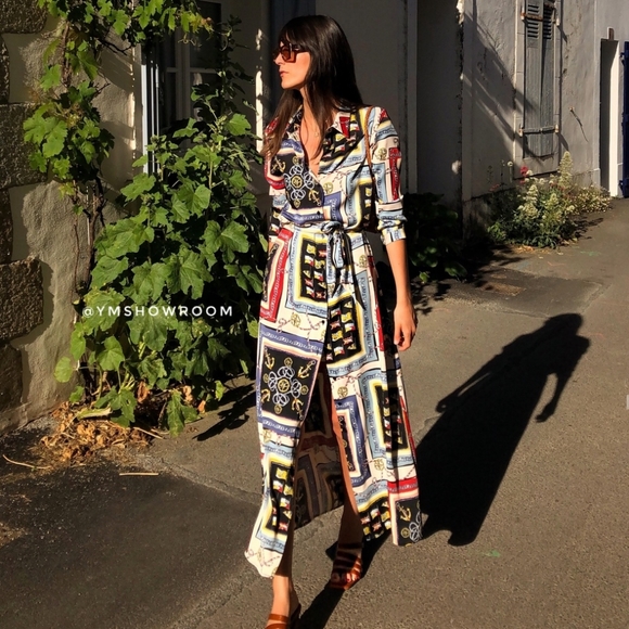 Mango Dresses & Skirts - MANGO Scarf print maxi dress